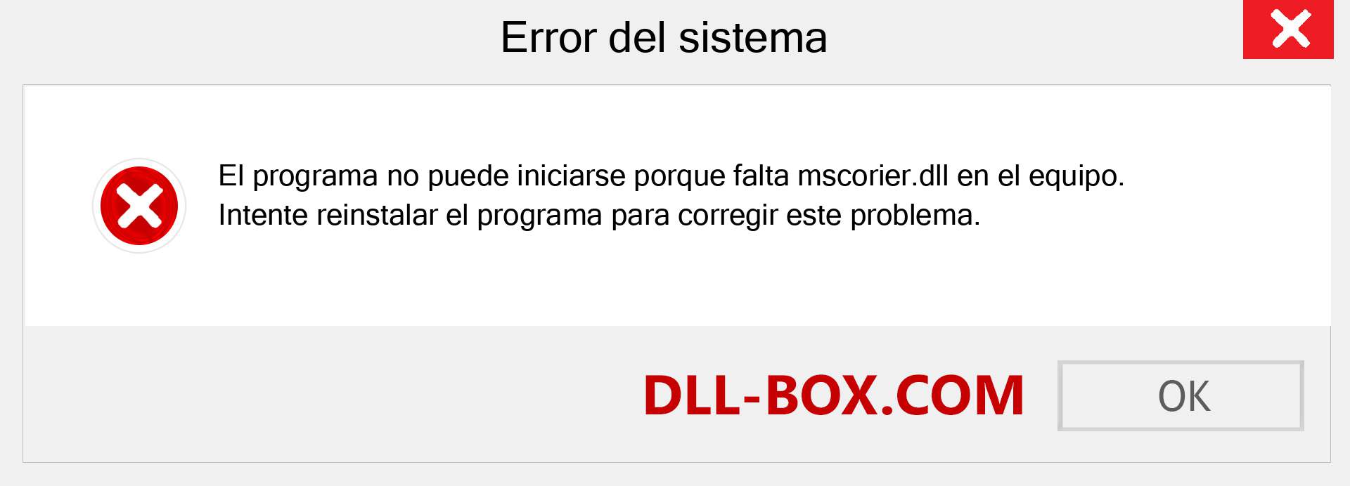 ¿Falta el archivo mscorier.dll ?. Descargar para Windows 7, 8, 10 - Corregir mscorier dll Missing Error en Windows, fotos, imágenes