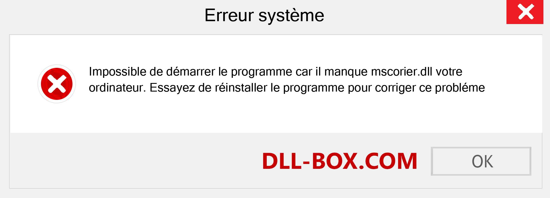 Le fichier mscorier.dll est manquant ?. Télécharger pour Windows 7, 8, 10 - Correction de l'erreur manquante mscorier dll sur Windows, photos, images